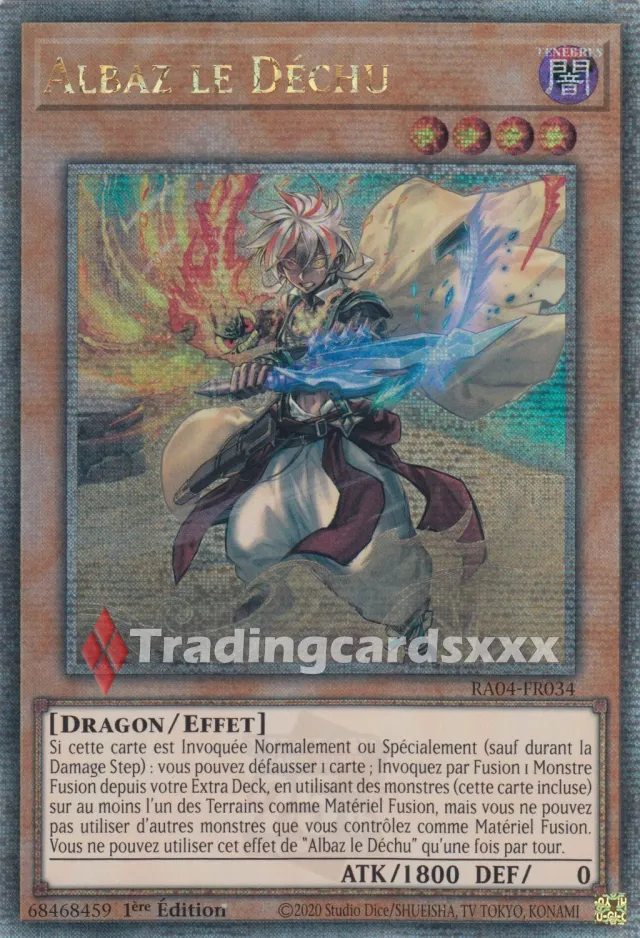 Yu-Gi-Oh! Albaz le Déchu RA04-FR034 carte QCSE à l'unité