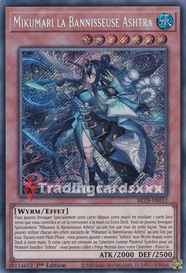 Yu-Gi-Oh! Mikumari la Bannisseuse Ashtra carte BETB-FR012