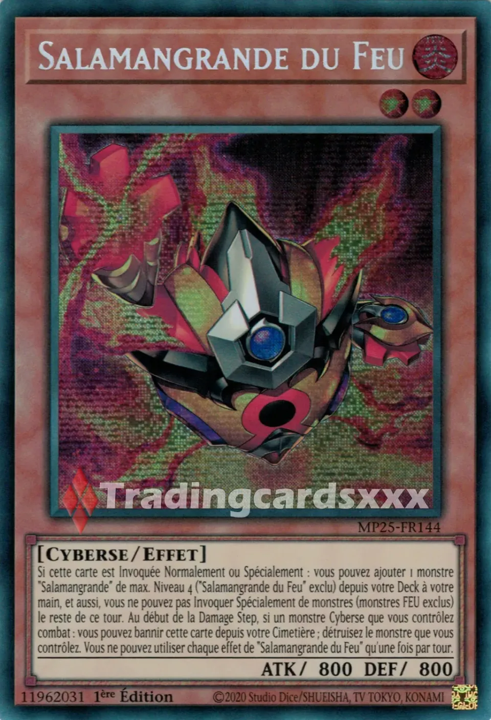 Yu-Gi-Oh! Salamangrande du Feu MP25-FR144 carte PSE