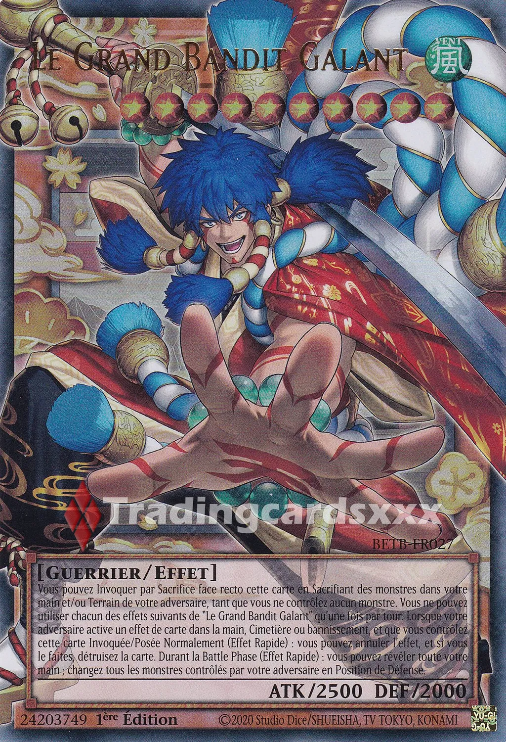 Yu-Gi-Oh! Au-Delà du Courage Grand Bandit Galant carte BETB-FR027