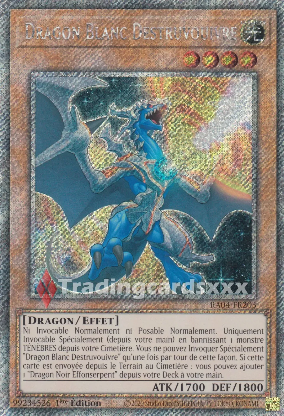 Yu-Gi-Oh! Dragon Blanc Destruvouivre RA04-FR203 carte française