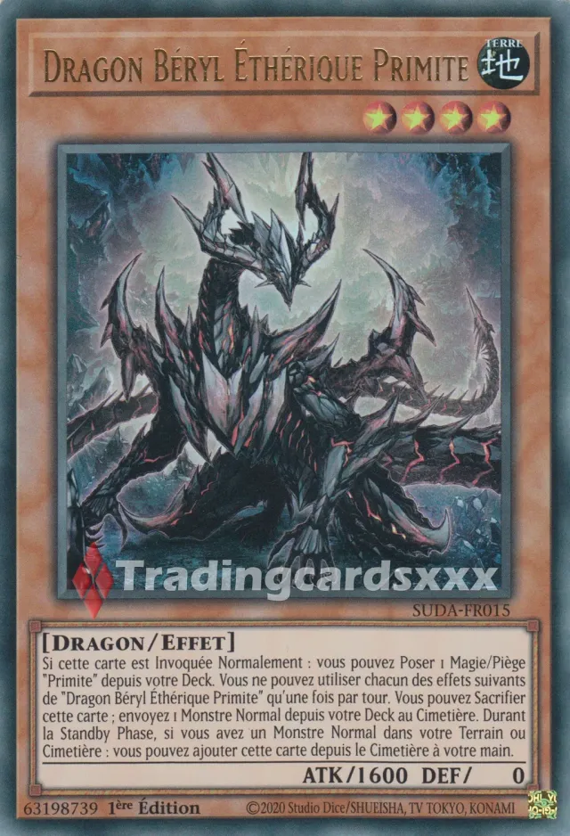 Yu-Gi-Oh! Dragon Béryl Éthérique Primite carte française