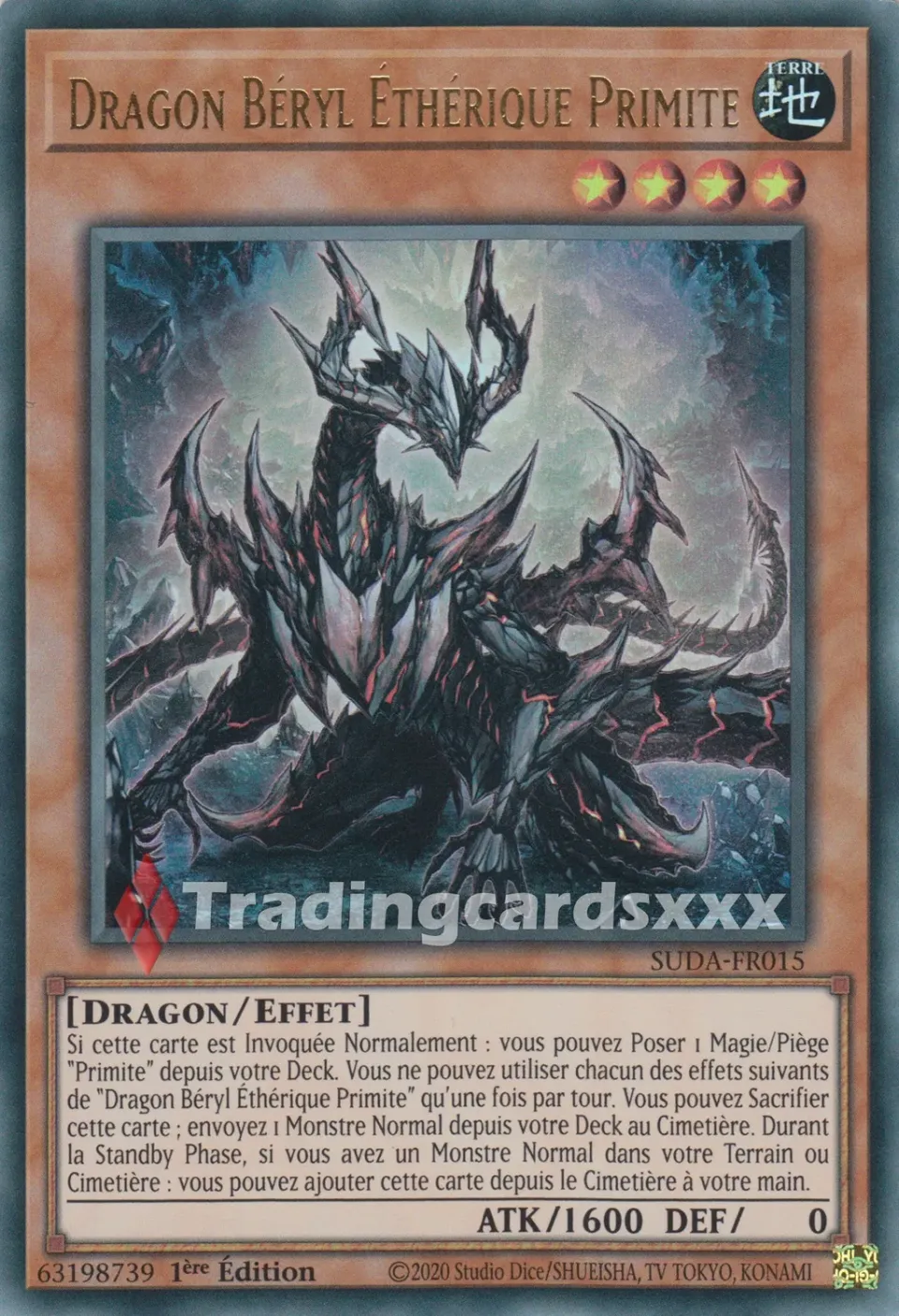 Yu-Gi-Oh! Dragon Béryl Éthérique Primite carte française