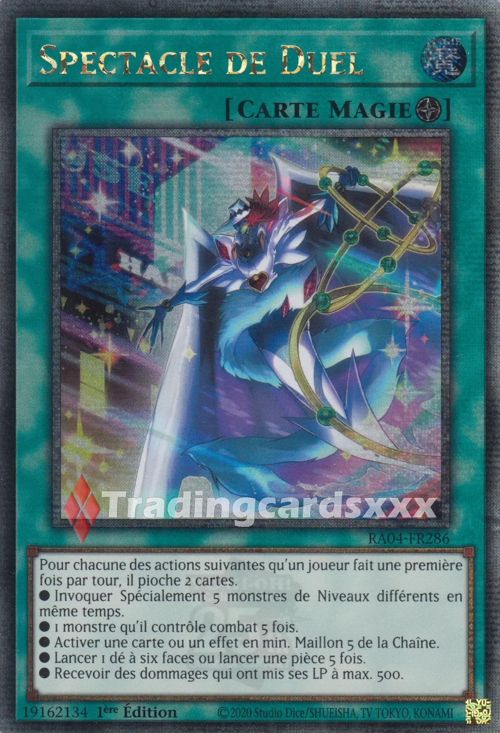 Yu-Gi-Oh! Spectacle de Duel RA04-FR286 carte 1ère édition