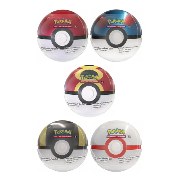 Pokémon Pokéball Tin 2025 boîte de 3 boosters