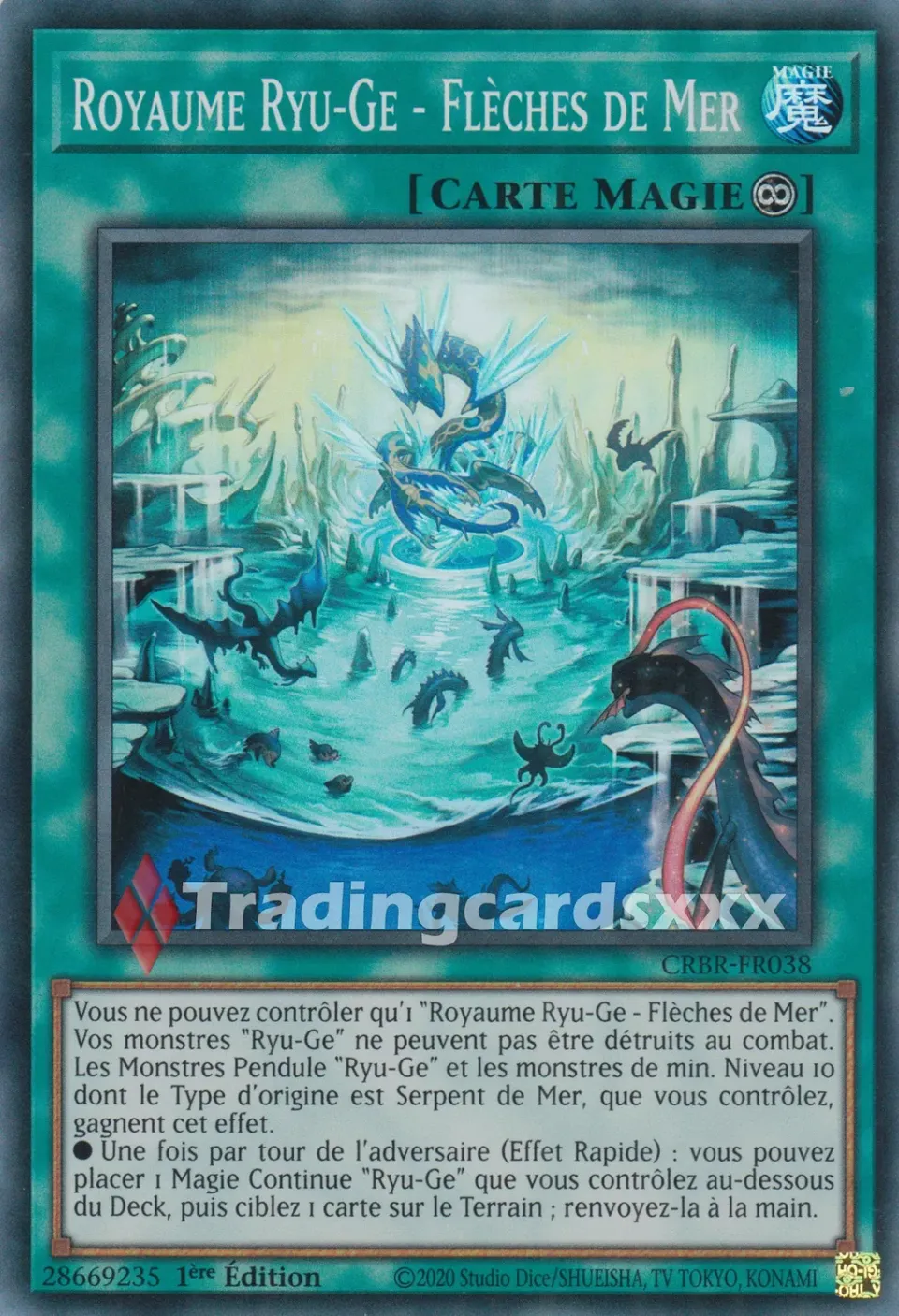 Yu-Gi-Oh! Royaume Ryu-Ge Flèches de Mer CRBR-FR038 carte SR