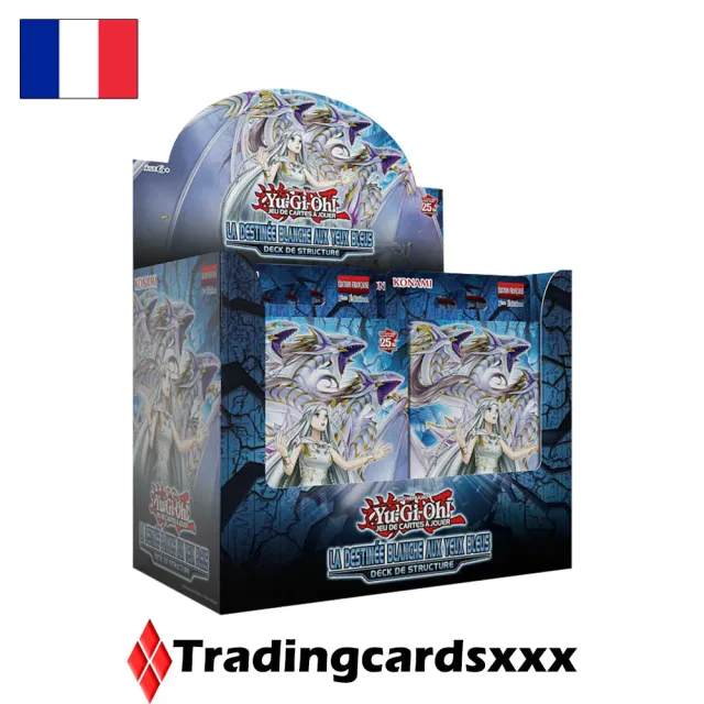 Yu-Gi-Oh! Destinée Blanche Yeux Bleus display 8 decks structure