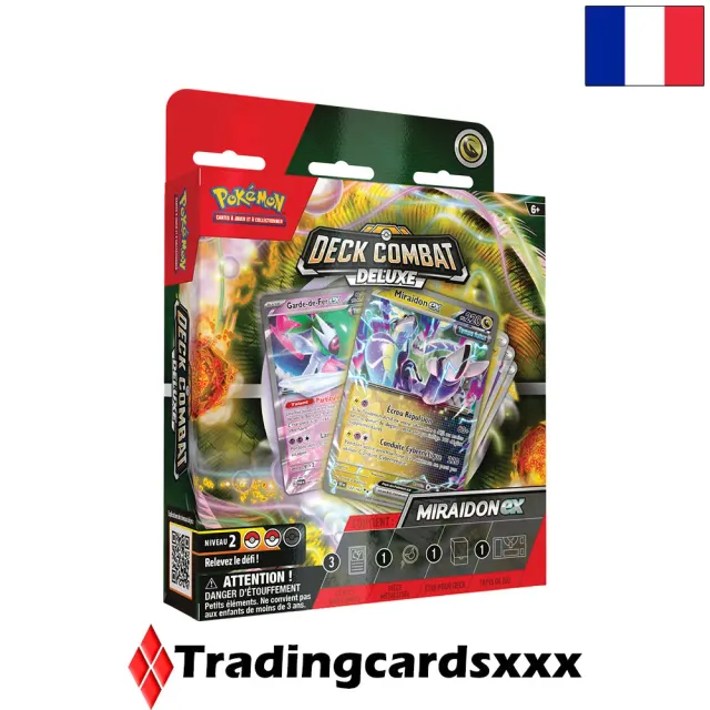 Pokémon Deck Combat Deluxe Miraidon ex deck 60 cartes FR