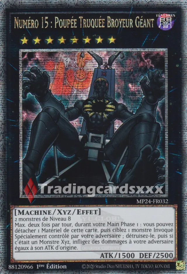 Yu-Gi-Oh! Numéro 15 Poupée Truquée MP24-FR032 carte quart de siècle