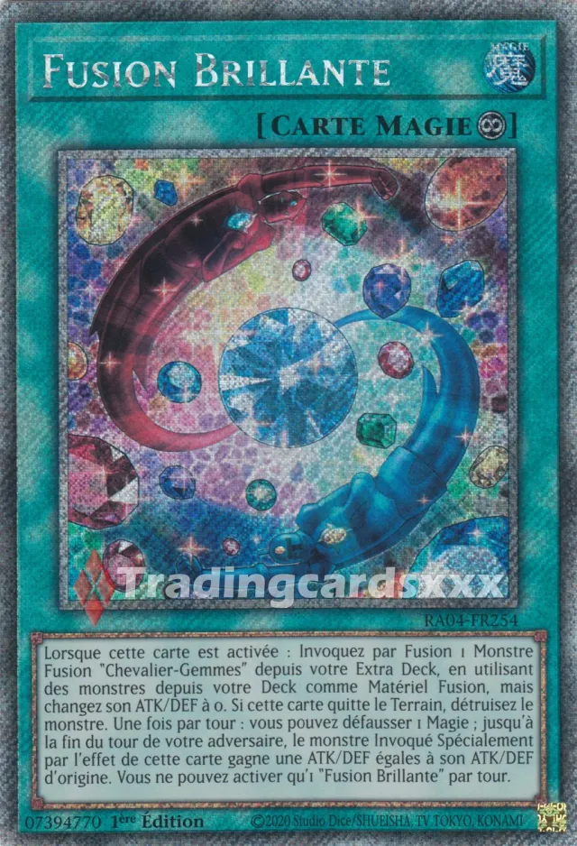 Yu-Gi-Oh! RA04 Fusion Brillante carte française