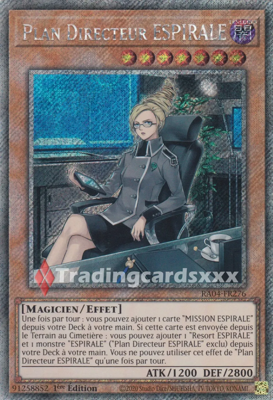 Yu-Gi-Oh! Plan Directeur ESPIRALE RA04-FR276 carte 1ère édition