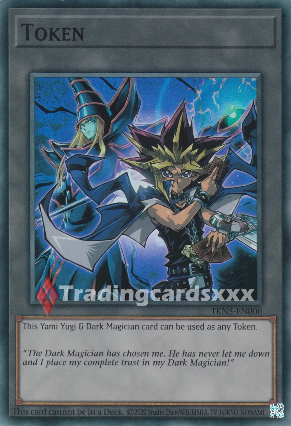 Yu-Gi-Oh! Token Yami Yugi & Dark Magician carte SR TKN5-EN006