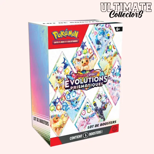 Pokémon Évolutions Prismatiques EV8.5 bundle 6 boosters français