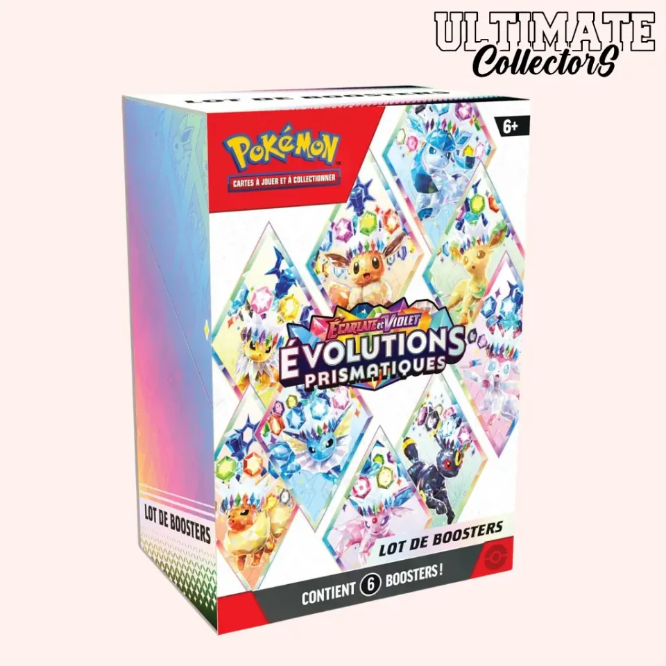 Pokémon Évolutions Prismatiques EV8.5 bundle 6 boosters français