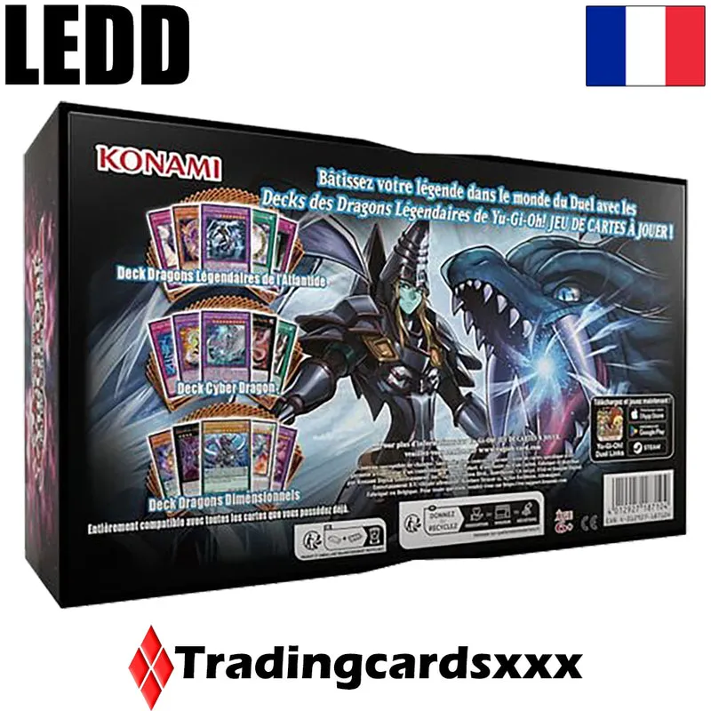 Yu-Gi-Oh! Dragons Légendaires coffret 3 decks 152 cartes