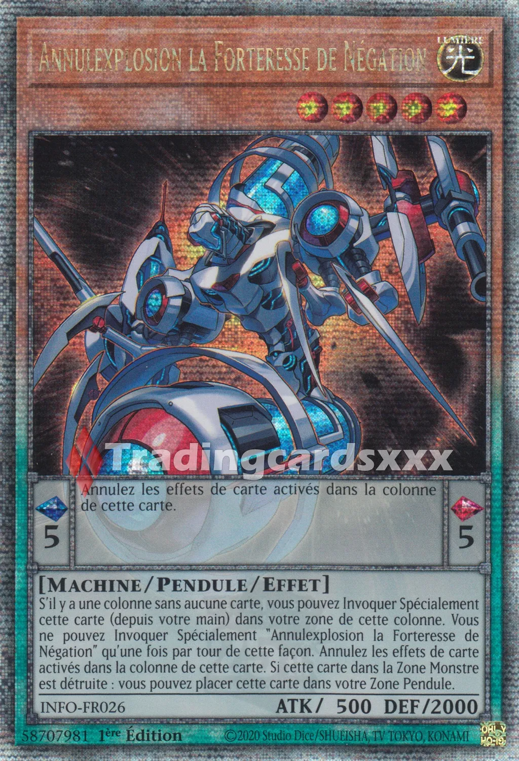Yu-Gi-Oh! Annulexplosion la Forteresse carte