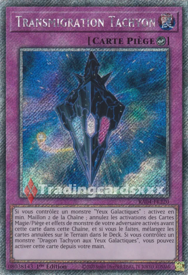 Yu-Gi-Oh! RA04 Transmigration Tachyon carte française