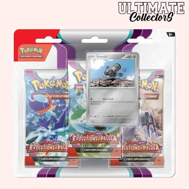 Pokémon Évolutions à Paldea EV02 Tripack 3 Boosters Français