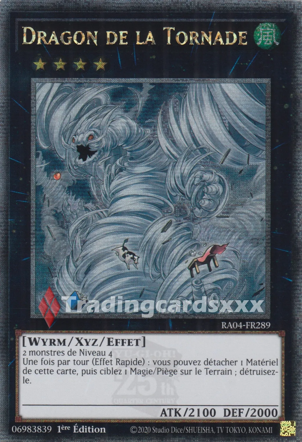 Yu-Gi-Oh! Dragon de la Tornade carte à l'unité