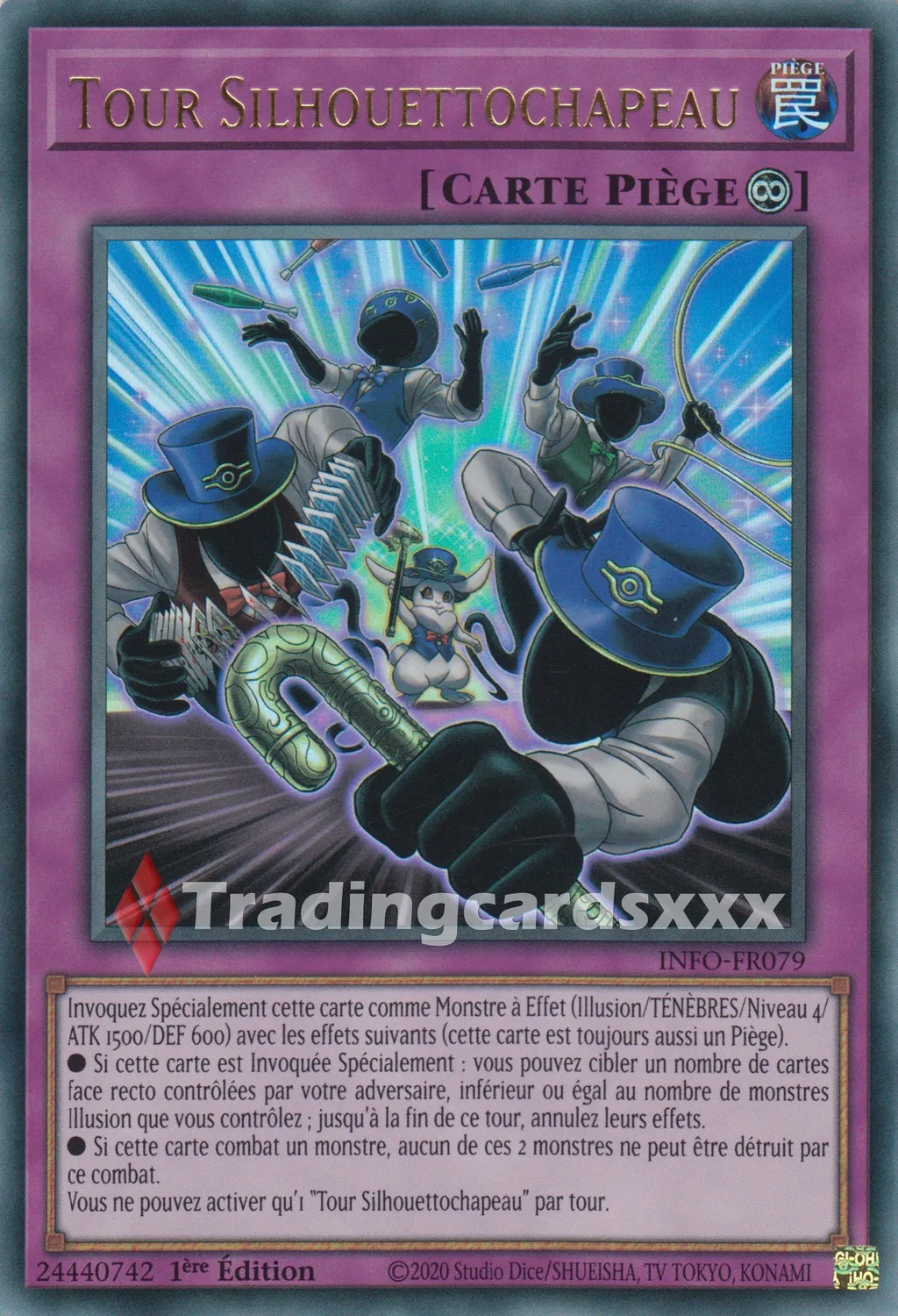 Yu-Gi-Oh! L'infini Interdit Tour Silhouettochapeau INFO-FR079 carte