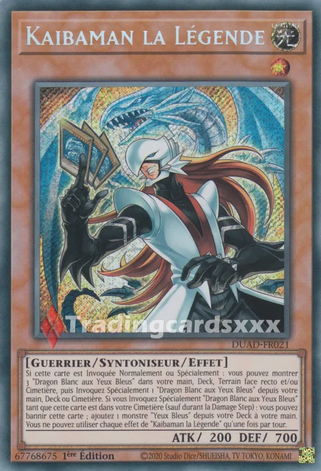 Yu-Gi-Oh! Kaibaman la Légende carte DUAD-FR021 1ère édition