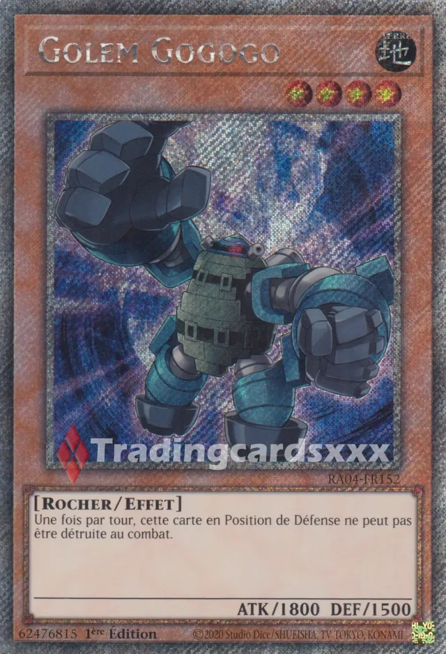 Yu-Gi-Oh! Golem Gogogo RA04-FR152 carte 1ère édition