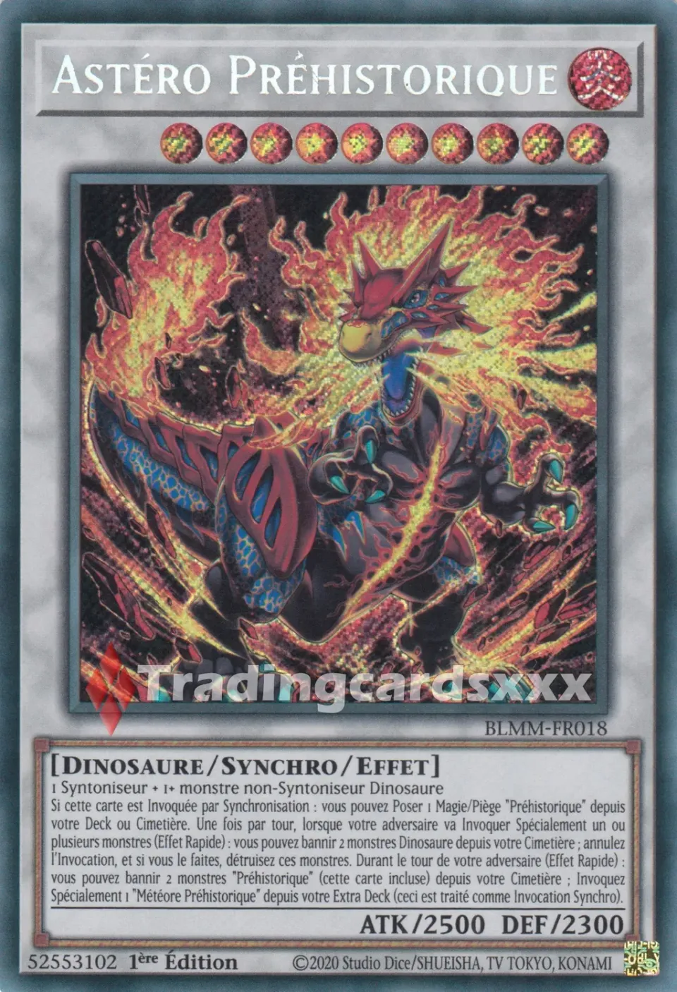 Yu-Gi-Oh! Astéro Préhistorique BLMM-FR018 carte SE