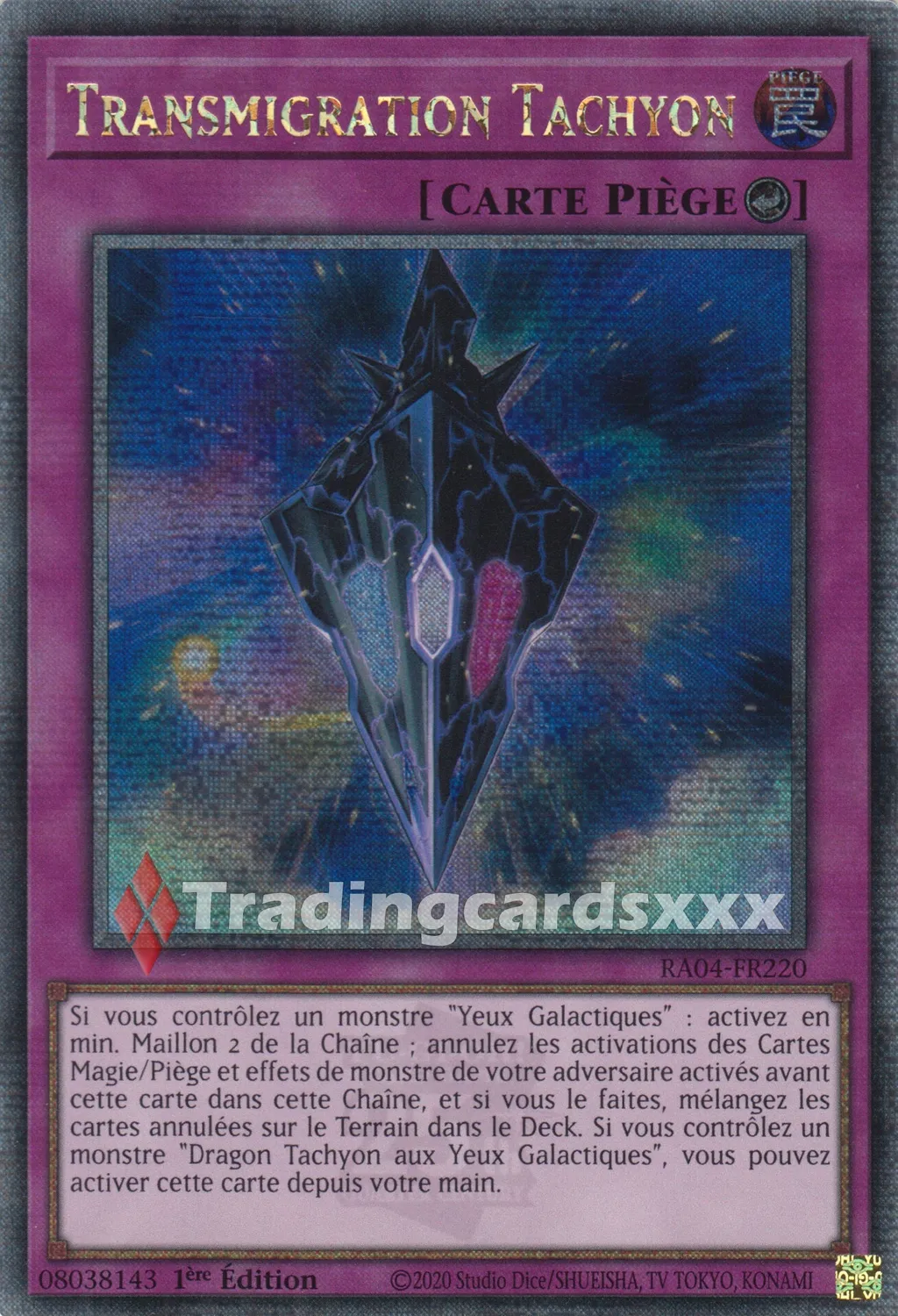 Yu-Gi-Oh! RA04 Transmigration Tachyon carte française