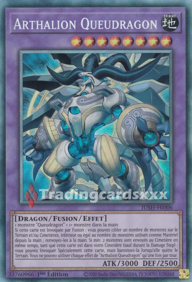 Yu-Gi-Oh! Arthalion Queudragon JUSH-FR006 carte
