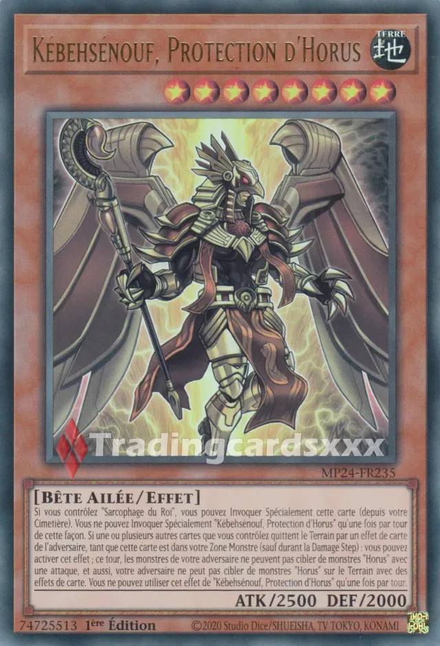 Yu-Gi-Oh! Kébehsénouf Protection d'Horus carte MP24-FR235 UR