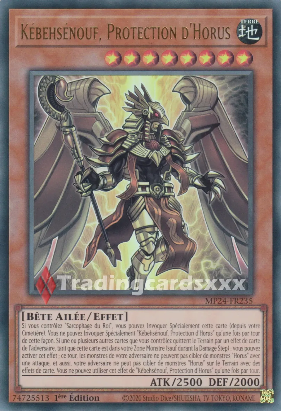 Yu-Gi-Oh! Kébehsénouf Protection d'Horus carte MP24-FR235 UR