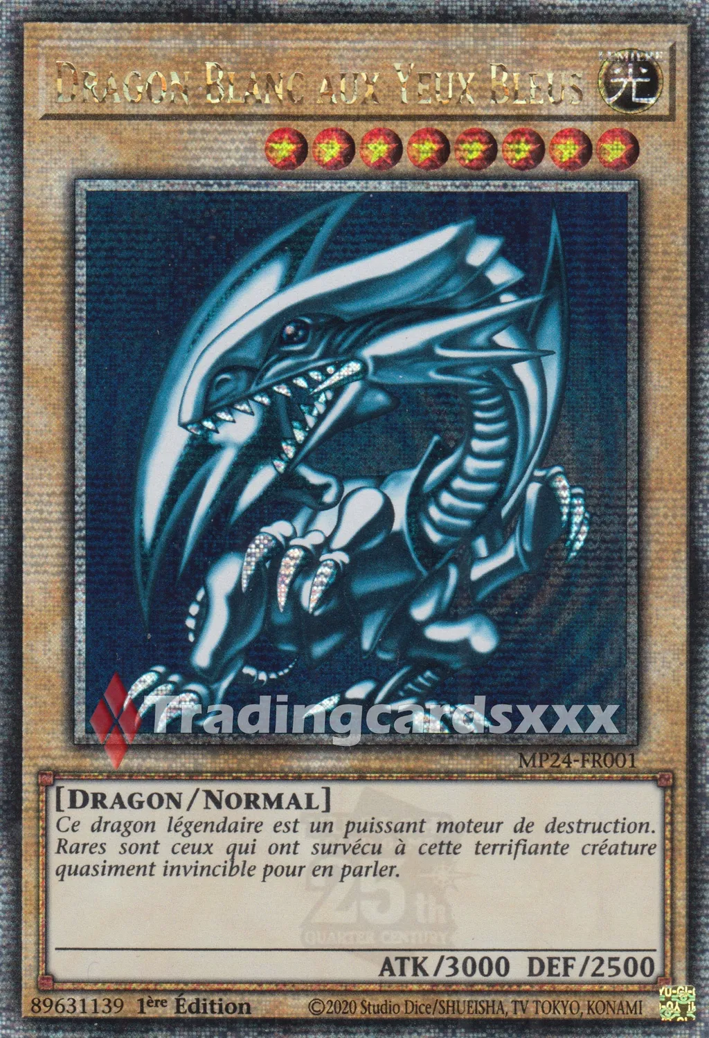 Yu-Gi-Oh! Dragon Blanc aux Yeux Bleus carte à l'unité