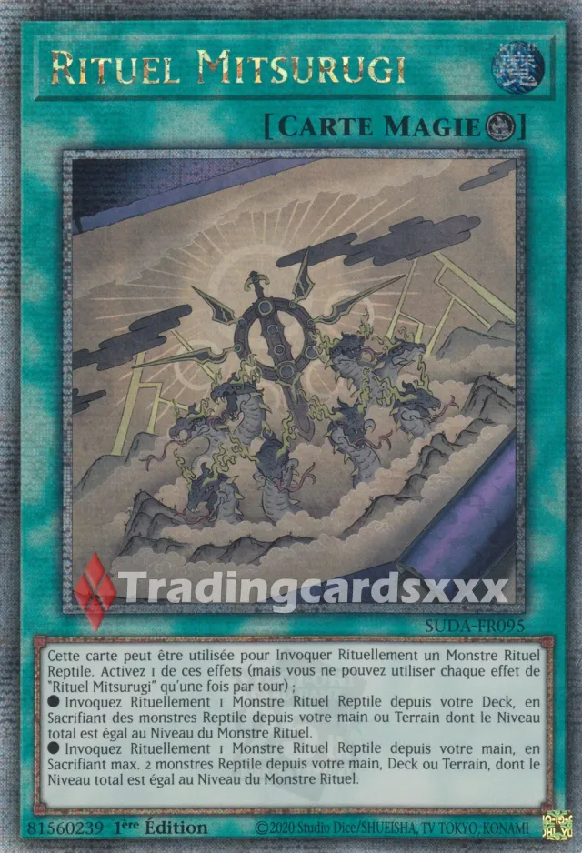 Yu-Gi-Oh! Rituel Mitsurugi SUDA-FR095 carte 1ère édition