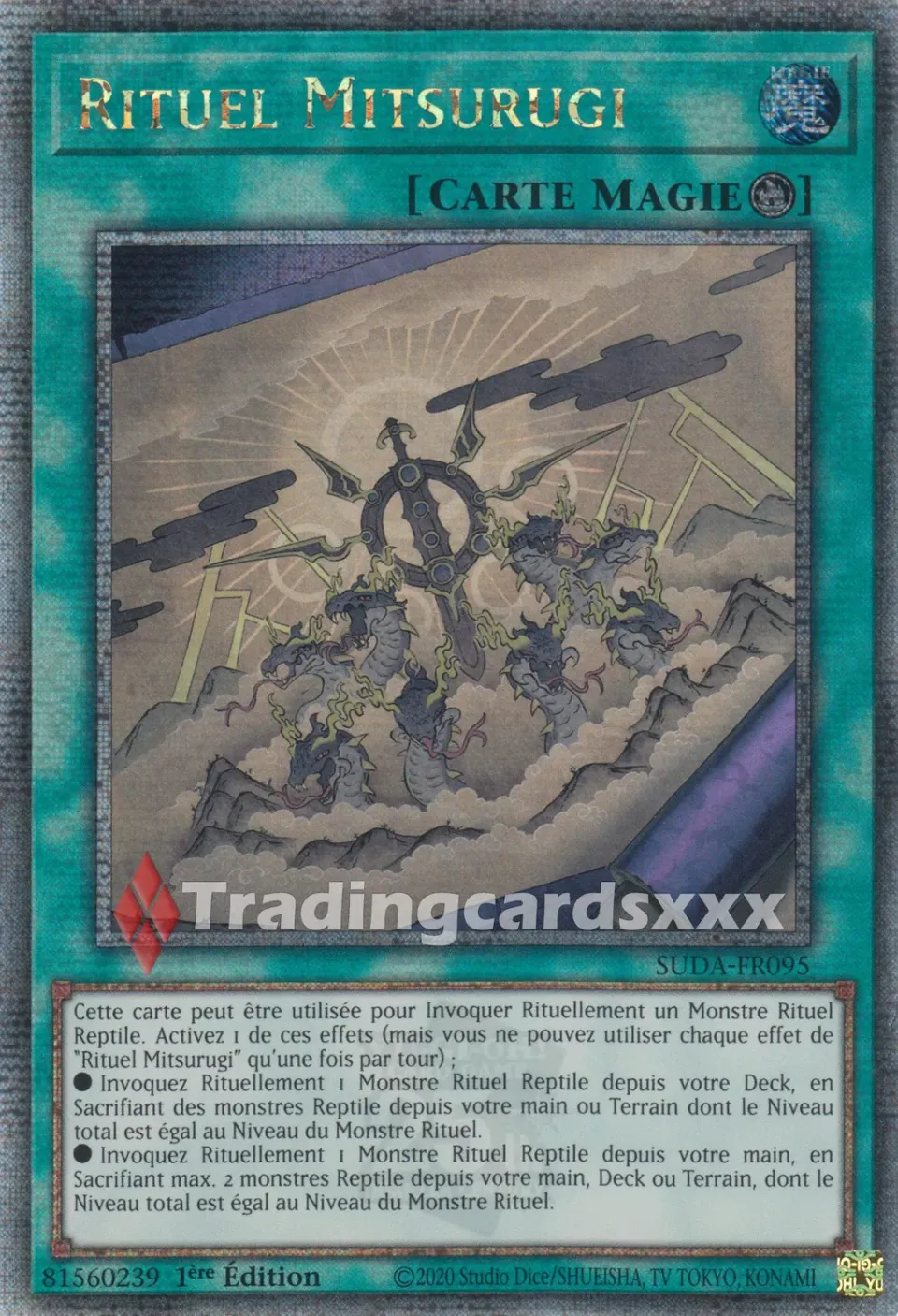 Yu-Gi-Oh! Rituel Mitsurugi SUDA-FR095 carte 1ère édition