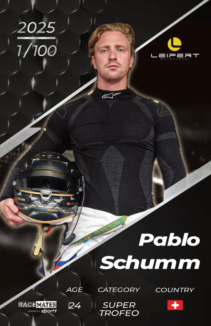 Racemates Pablo Schumm carte collector Super Trofeo