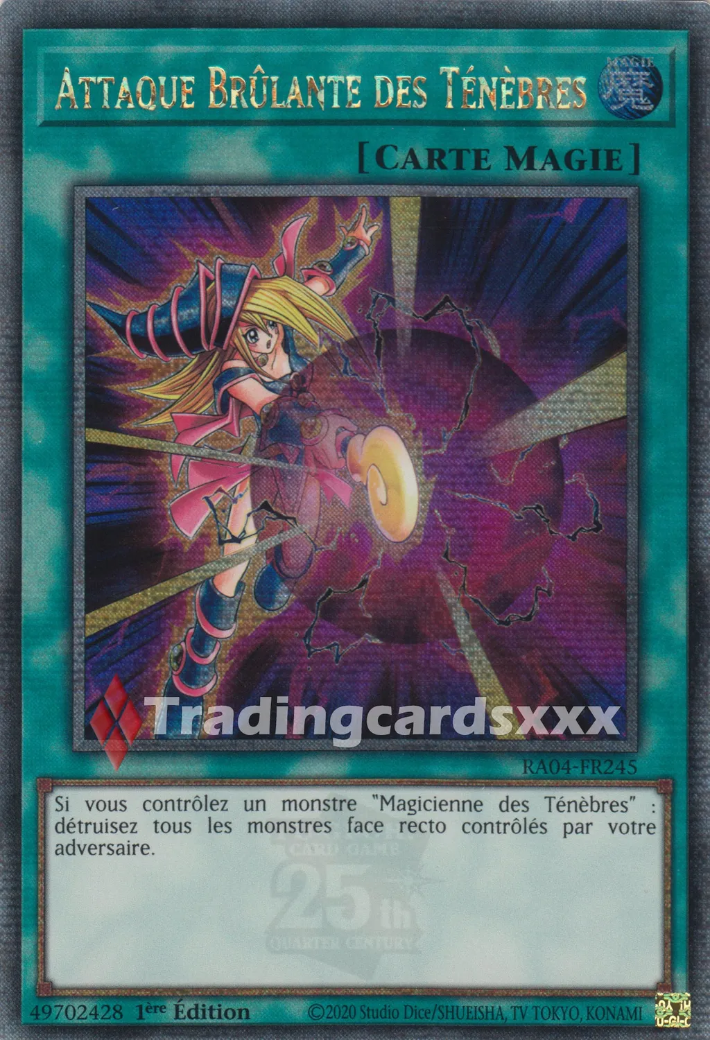 Yu-Gi-Oh! Attaque Brûlante des Ténèbres RA04-FR245 carte