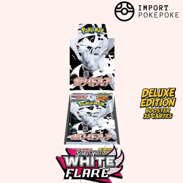 Pokémon White Flare SV11W display deluxe 4 boosters japonais