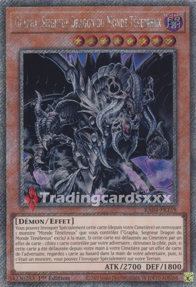 Yu-Gi-Oh! Grapha, Seigneur Dragon du Monde Ténébreux carte RA04-FR159