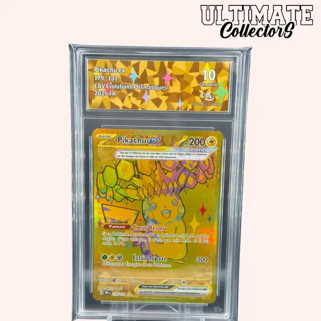 Pokémon Évolutions Prismatiques Pikachu ex Gold 179/131 carte française
