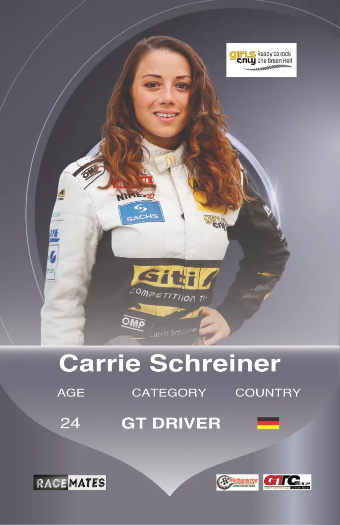 RACEMATES Carrie Schreiner carte à collectionner