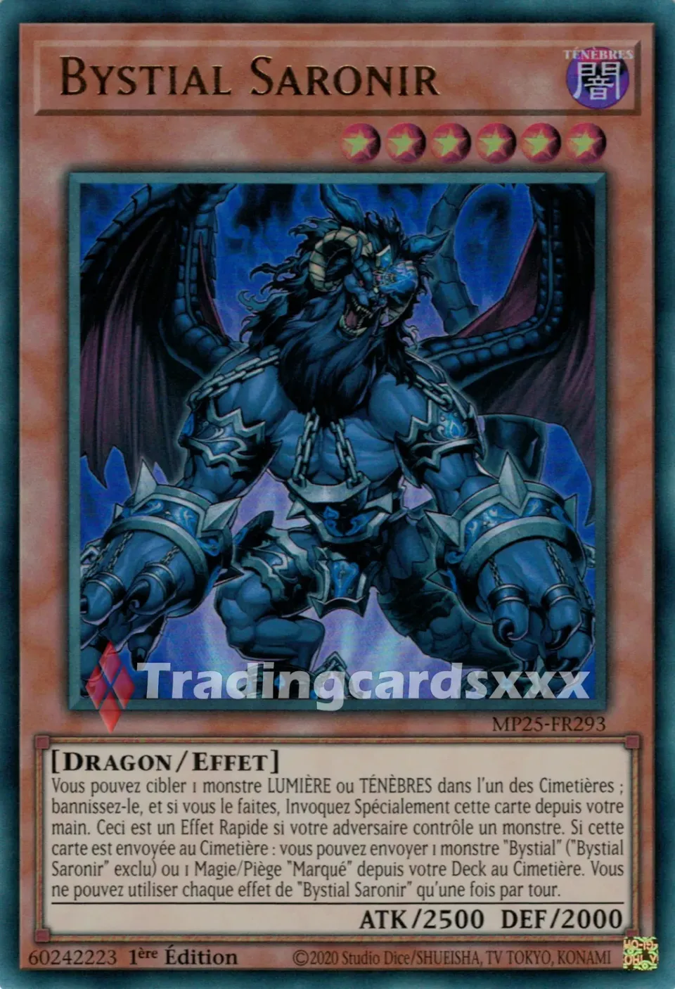 Yu-Gi-Oh! Bystial Saronir MP25-FR293 carte Ultra Rare