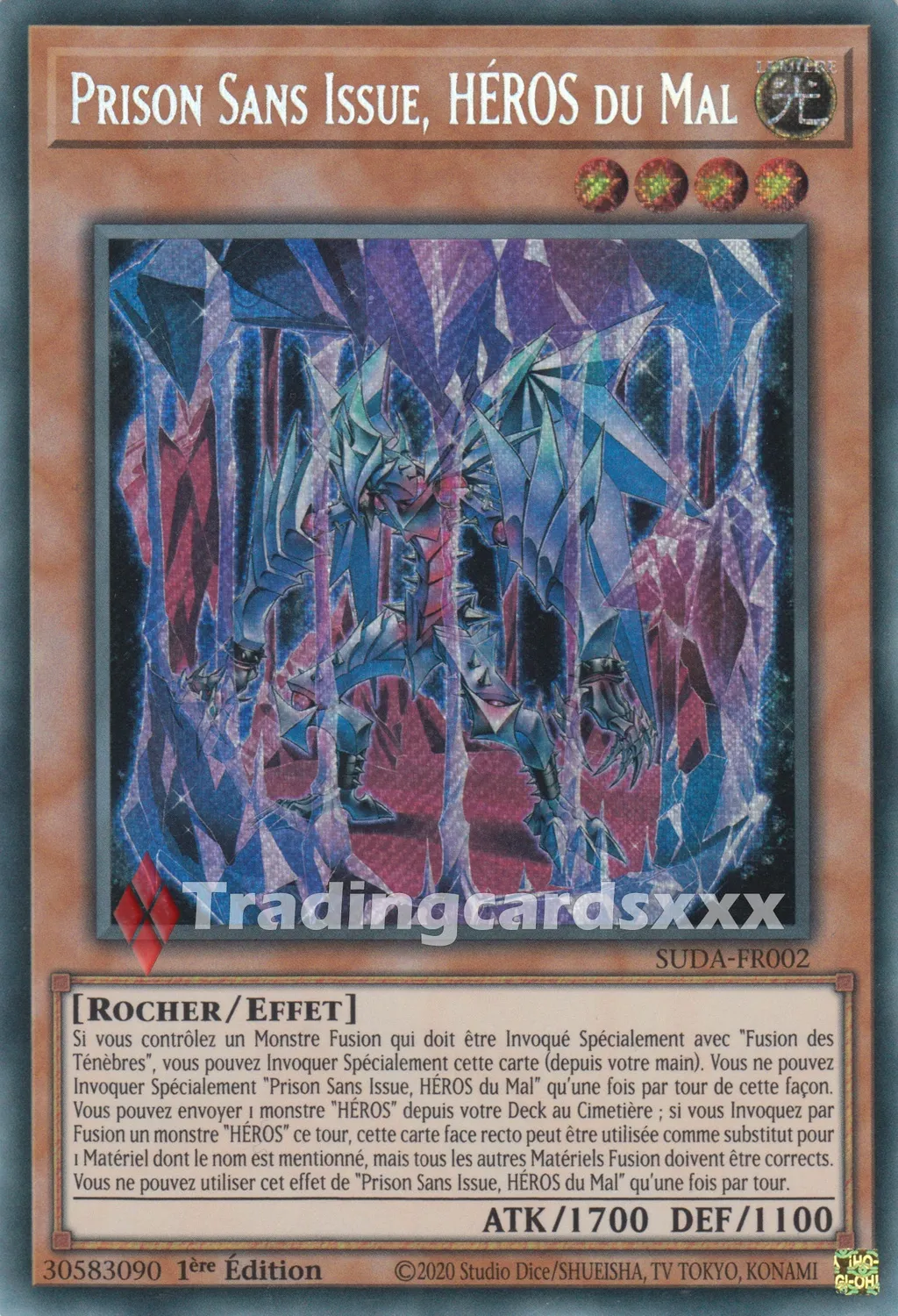 Yu-Gi-Oh! Prison Sans Issue HÉROS du Mal carte à l'unité