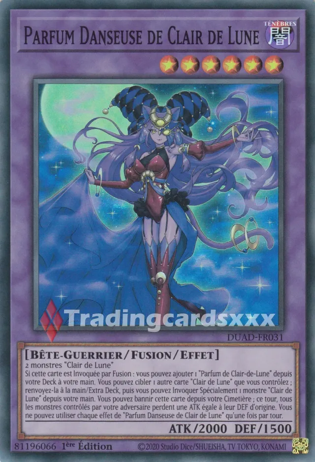 Yu-Gi-Oh! DUAD Parfum Danseuse de Clair de Lune SR DUAD-FR031 carte