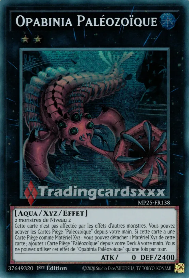 Yu-Gi-Oh! Méga-Pack MP25 Opabinia Paléozoïque MP25-FR138 carte PSE