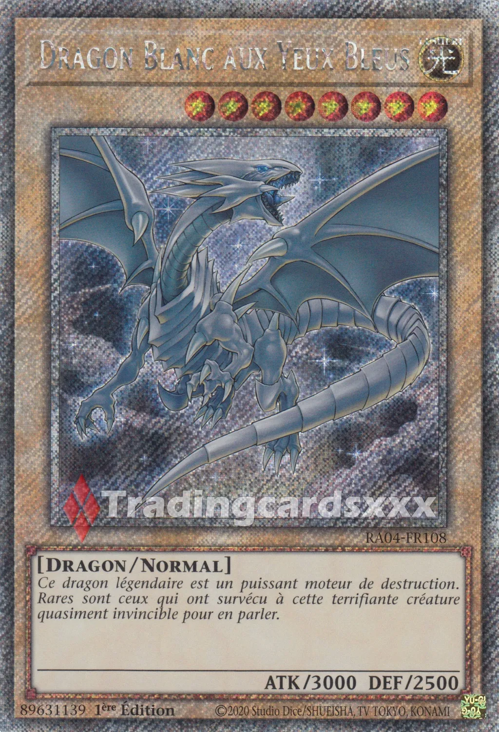 Yu-Gi-Oh! Dragon Blanc aux Yeux Bleus carte à l'unité