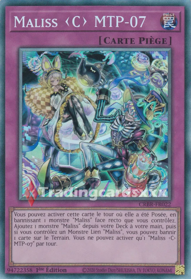 Yu-Gi-Oh! Maliss C MTP-07 CRBR-FR022 carte 1ère édition