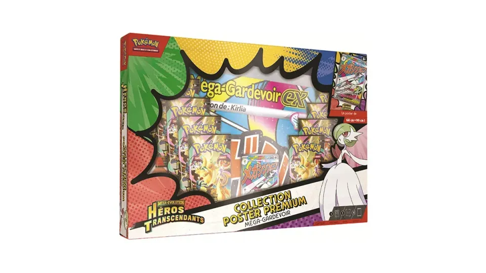 Pokémon Héros Transcendants coffret poster premium 10 boosters