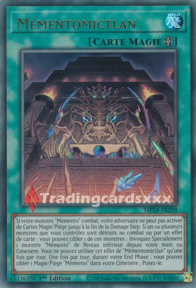 Yu-Gi-Oh! Miroirs du Duel Mémentomictlan MP24-FR298 carte Ultra Rare