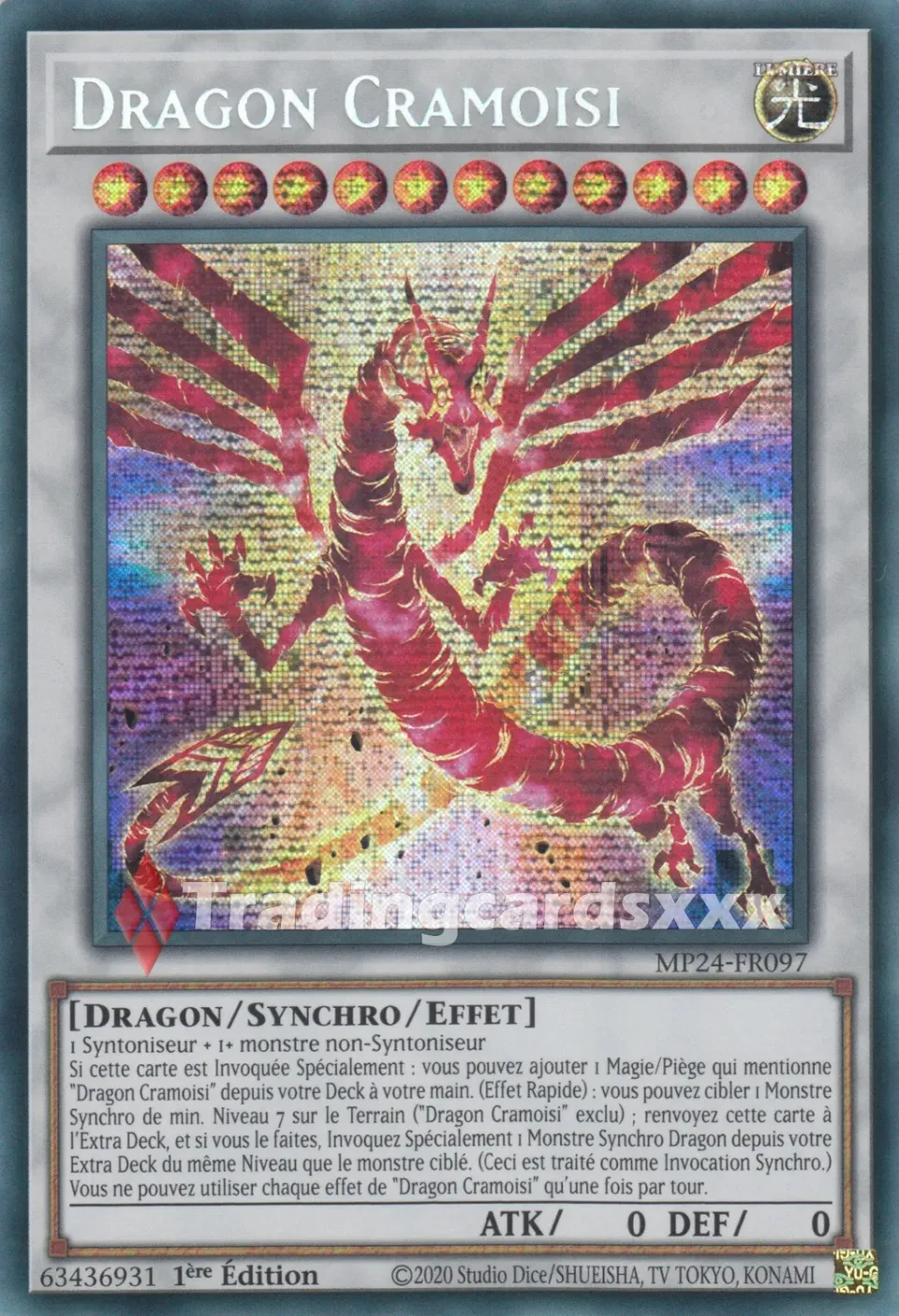 Yu-Gi-Oh! Miroirs du Duel Dragon Cramoisi MP24-FR097 carte PSE