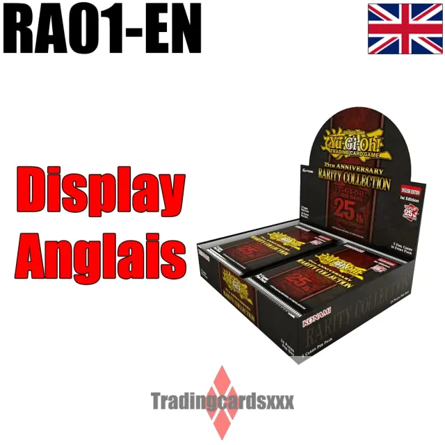 Yu-Gi-Oh! 25th Anniversary Rarity Collection display 24 boosters anglais